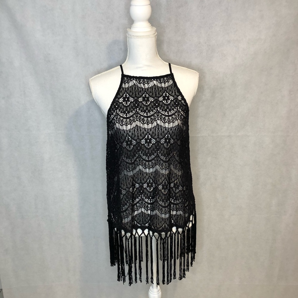 ☀️Plus Size Lace and tassel tank top
